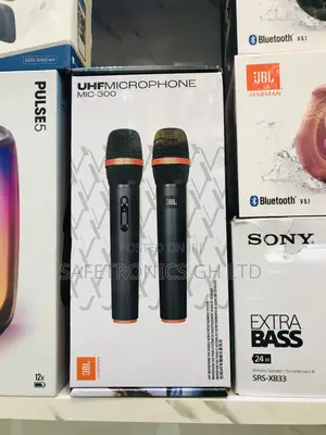 Authentic JBL (Black) 2 Set UHF Microphone 