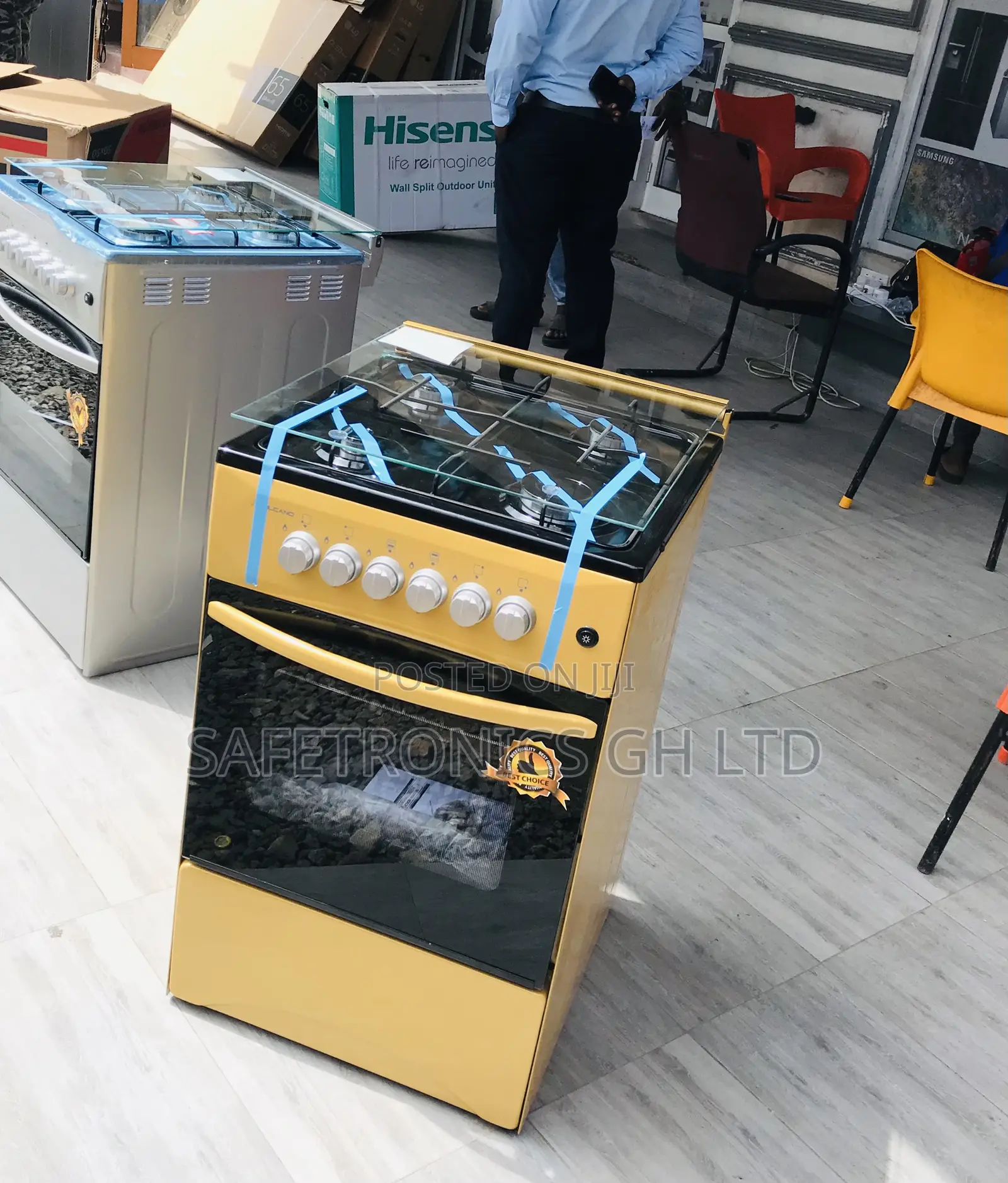 Brand New 4 Gas 50by50 Volcano (Gold) Oven/Grill 