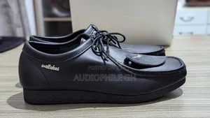 Clarks Wallabee Black Leather Shoes
