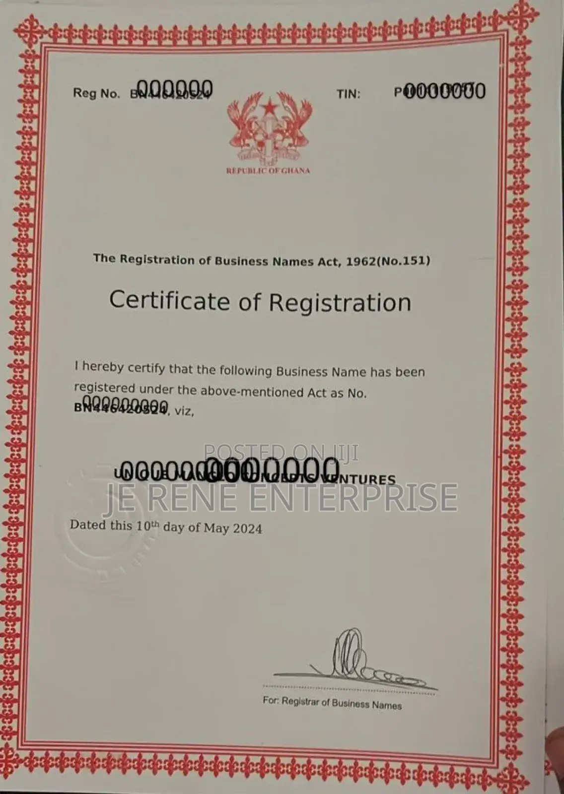 Easy Business Registration Processing