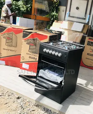 (Black) 2 Gas  Oven/Grill 2 Electric 50by50 Volcano 