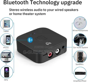 NFC Bluetooth Audio Receiver Adapter, Dual Device Connection
