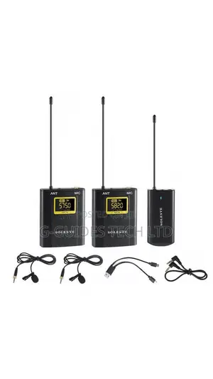 Soleste Wm-02 Uhf Wireless Double Lapel Microphone for Camera