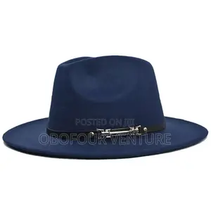 Angel! Navy Blue! Fedora Hat  Qqqaaff