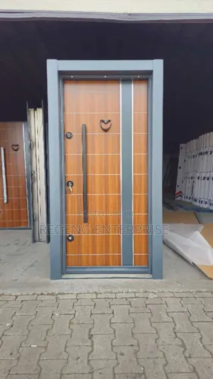 Heavy Turkish Security Door With Accessories Brown