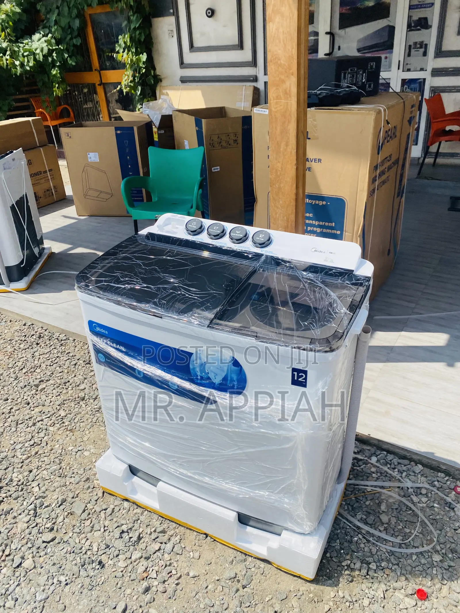 Durable Midea 12kg Electric Washing Machine With Spin/Dry
