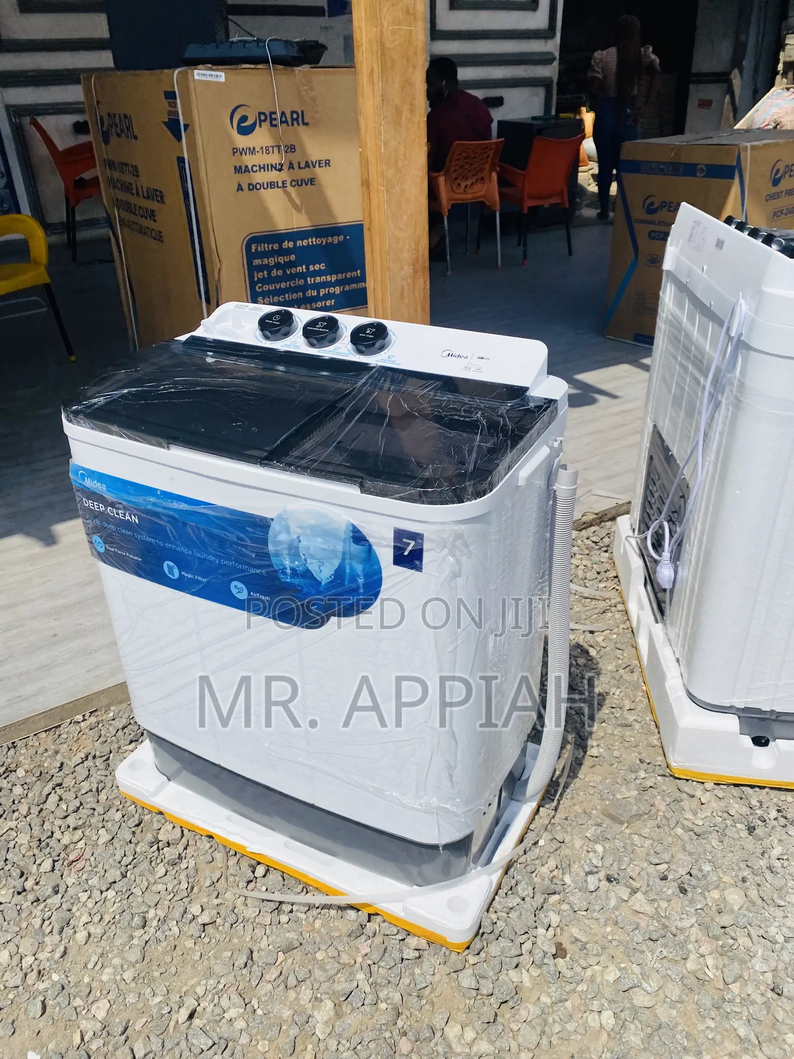 Top Load Midea 7kg Electric Washing Machine + Spin/Dry.