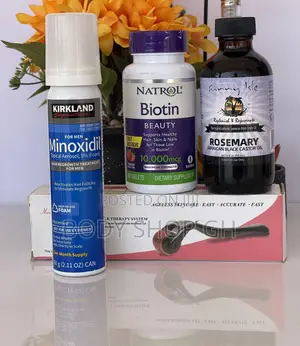 Kirkland Minoxidil Foam +Natrol Biotin +Rosemary Oil + Oller