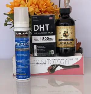 Kirkland Minoxidil Foam + DHT Blocker + Castor Oil + Roller