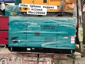 Super Silent Diesel Generator UK Made Perkins 30kw Key Start