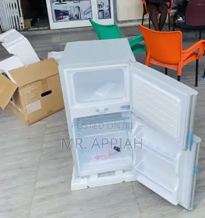 Reliable Nasco 2 Door Electric Refrigerator,Gray.