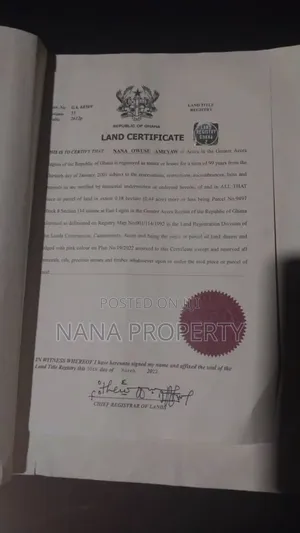 One Plot of Land for Sale Located at East Legon Ajingano