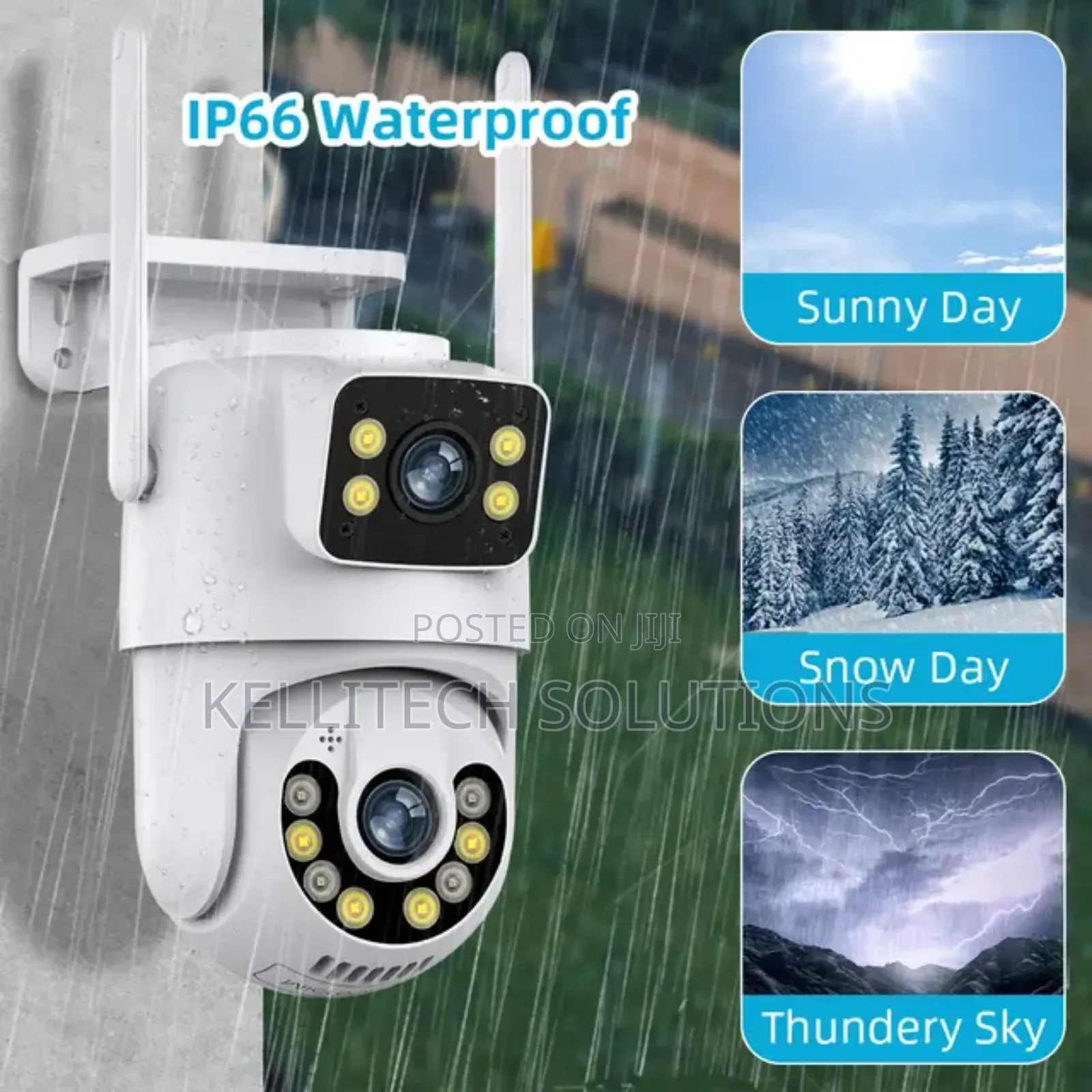 Dual Lens Wifi CCTV Camera