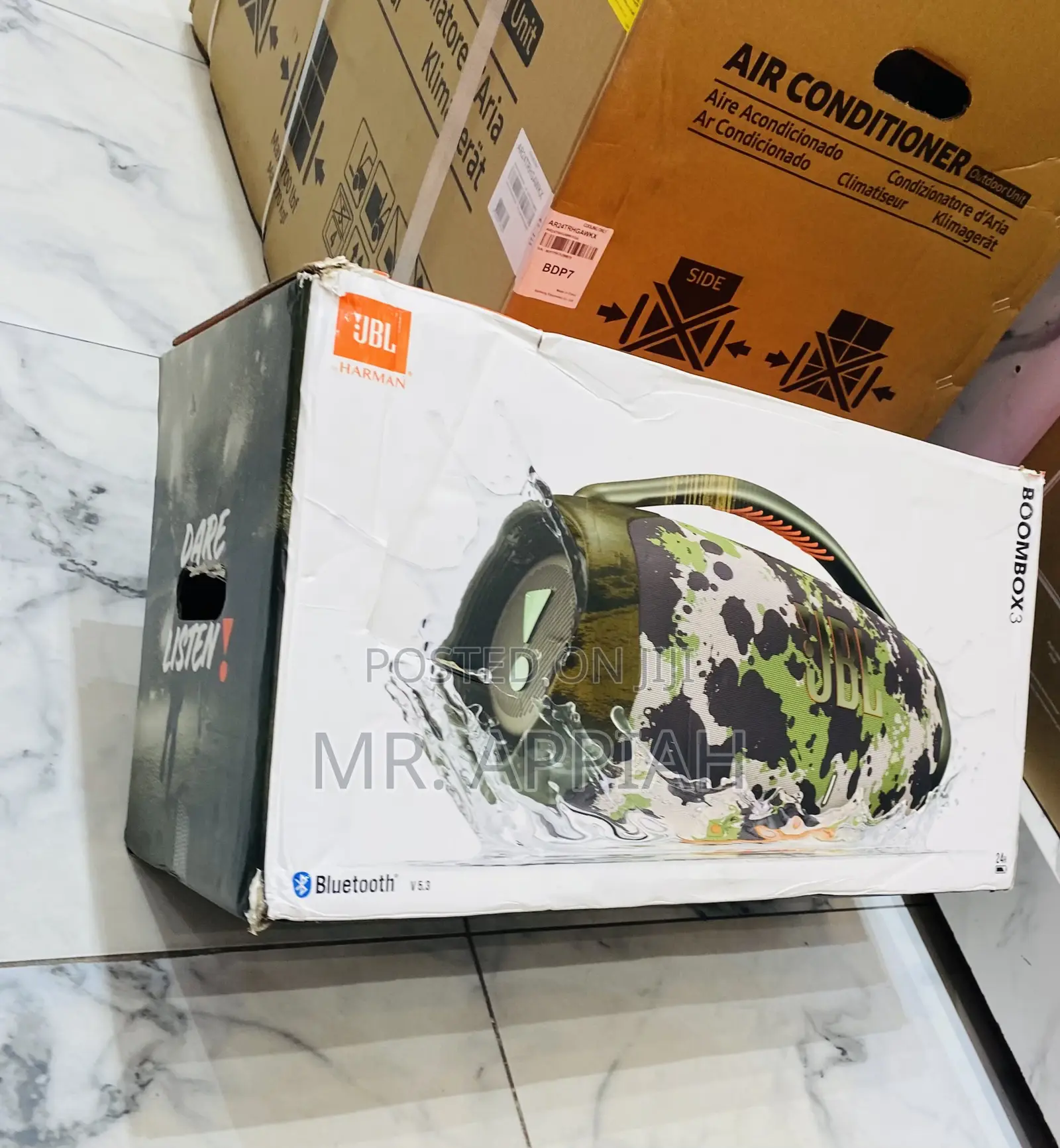 Waterproof JBL Boombox Wireless Bluetooth Speaker(5watt)