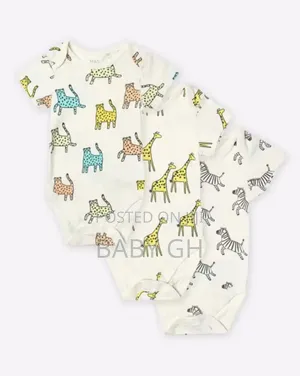 Marks and Spencer Responsibly Sourced Cotton 3pk Sleepsuits