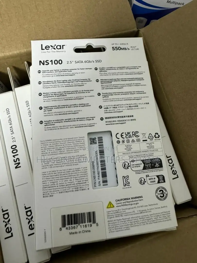 Lexar Ns100 2.5” Sata Internal SSD – 256gb