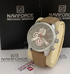 Fashion Casual Naviforce Men’S Leather Watch