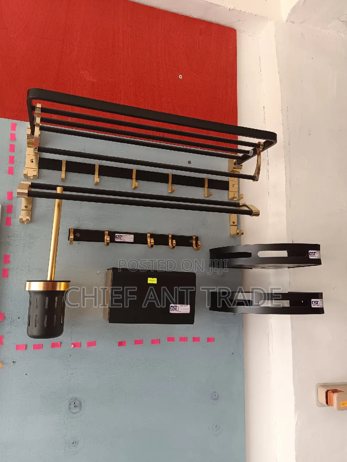 A Set Of Accessories. Black Gold