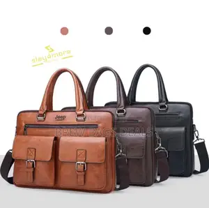 Pure Leather Mens 15.6 Inches Laptop Bag