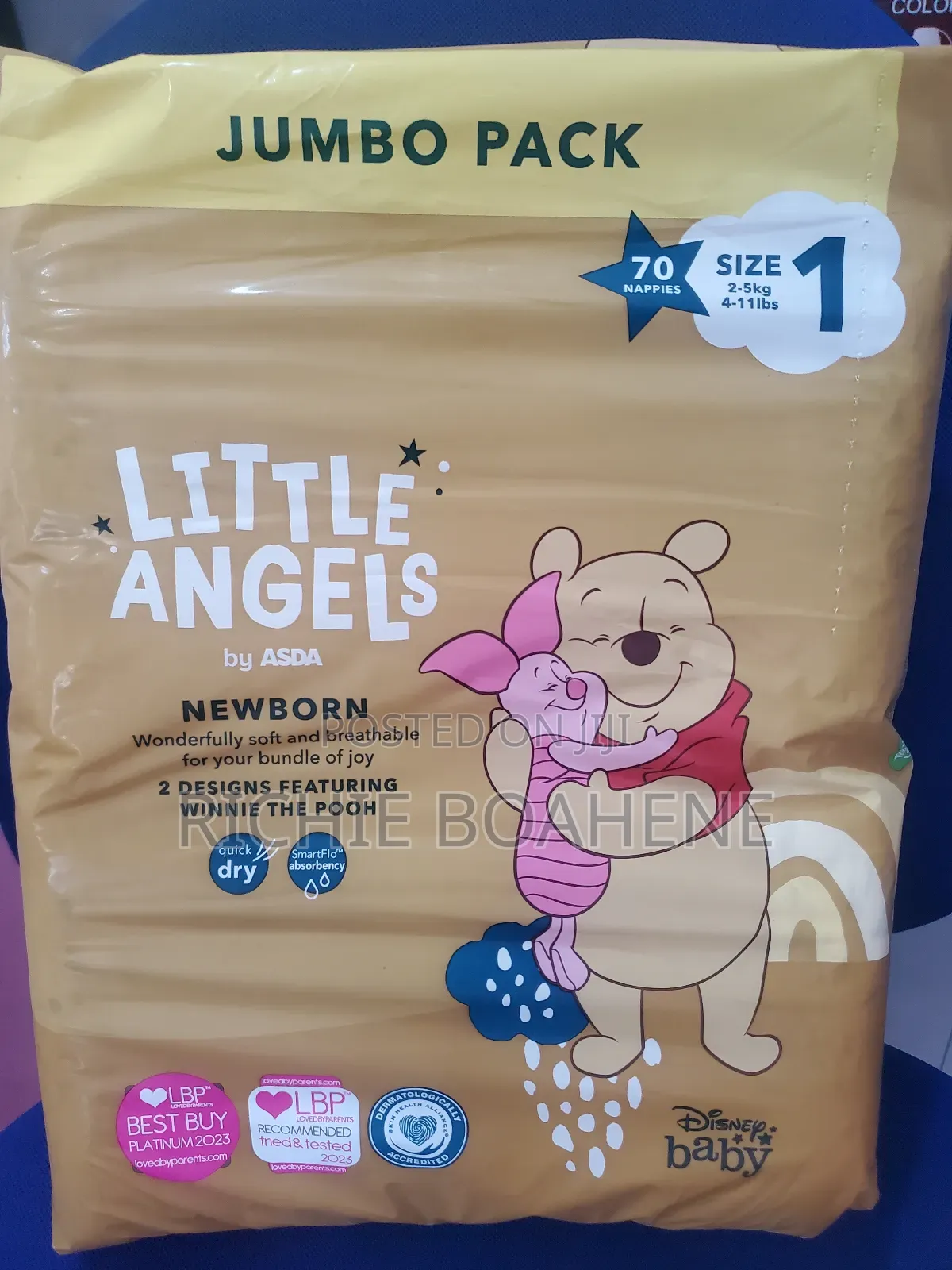 Little Angels Diapers Size 1 and 2