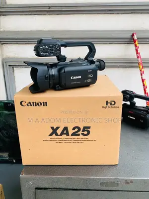Elegantly Designed Canon XA25 Professional Camcorder.