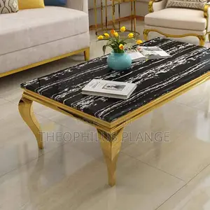 Mable Center Table With Gold Legs