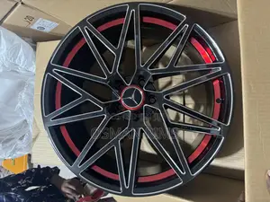 Mercedes Benz Rim Red and Black