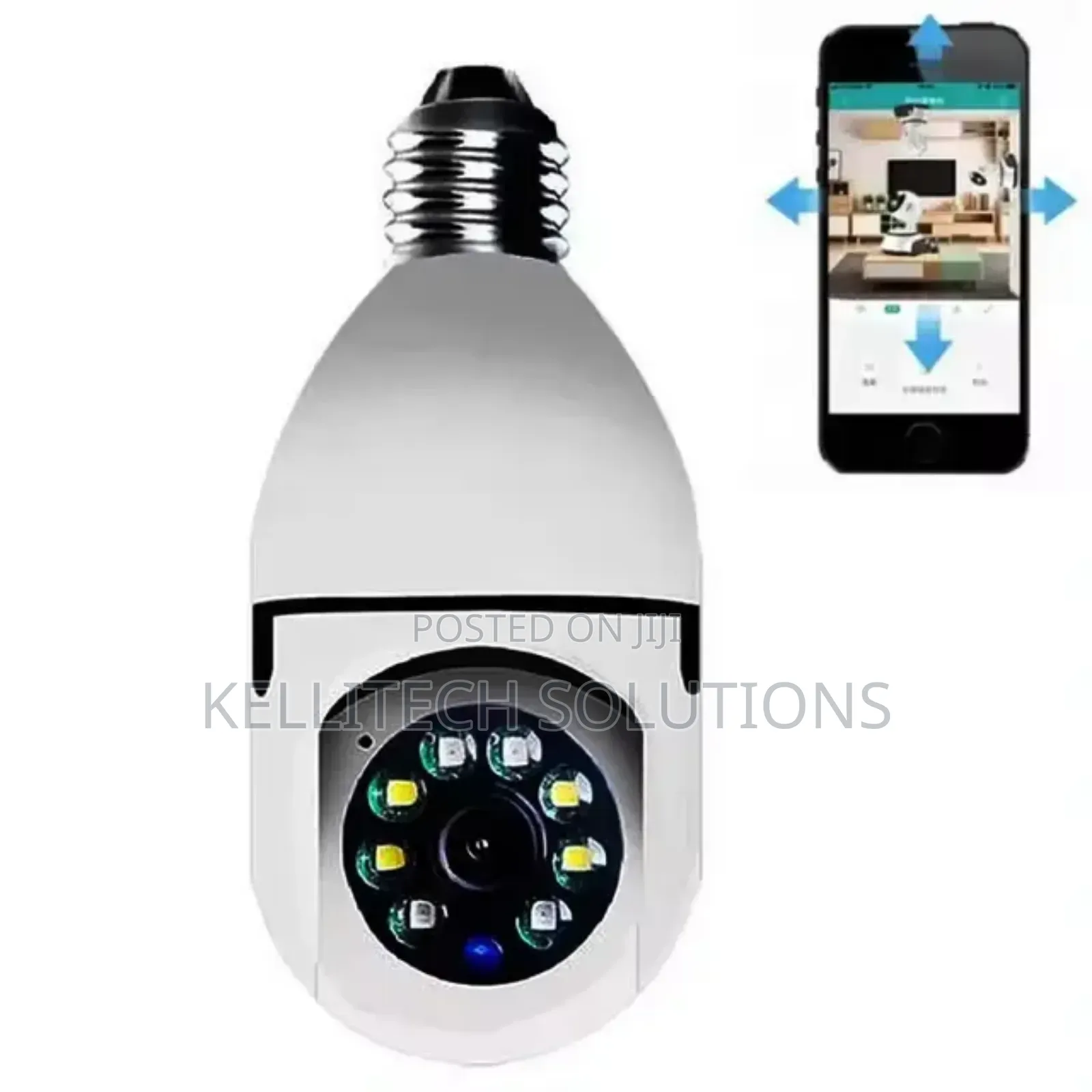 Smart Wifi Bulb CCTV Camera, 1080p