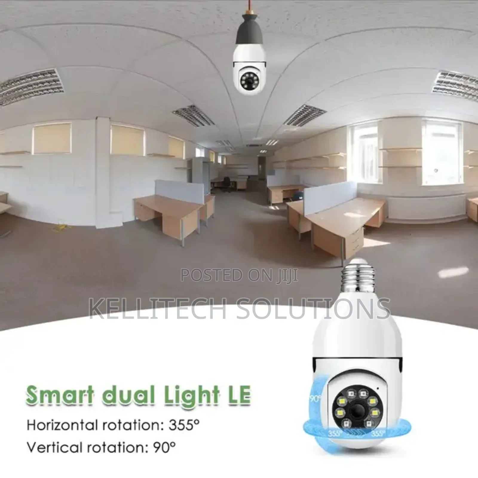 Wifi Bulb CCTV Camera, 1080p