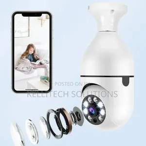 Wifi Bulb CCTV Camera, 1080p