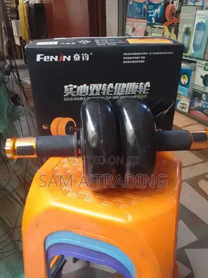 Ab Roller With Solid Double Wheel