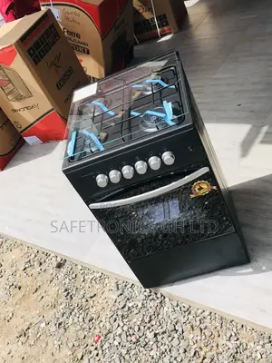 Elegant (Black) 2 Gas 2 Electric Volcano Oven:Grill 