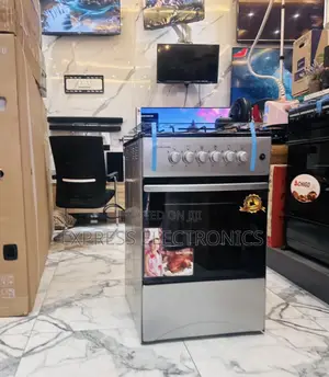 Stainless Steel Gas Cooker Electric 3+1 Stove Oven Sliver