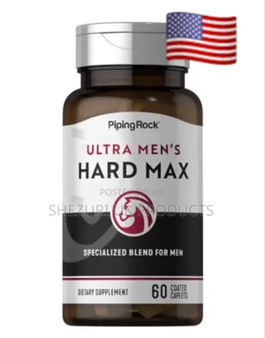 Ultra Men's HARD MAX, 60 Coated Caplets - From USA