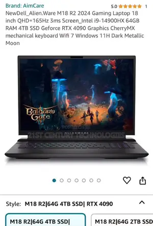 New Laptop Dell 64GB Intel Core i9 SSD 4T