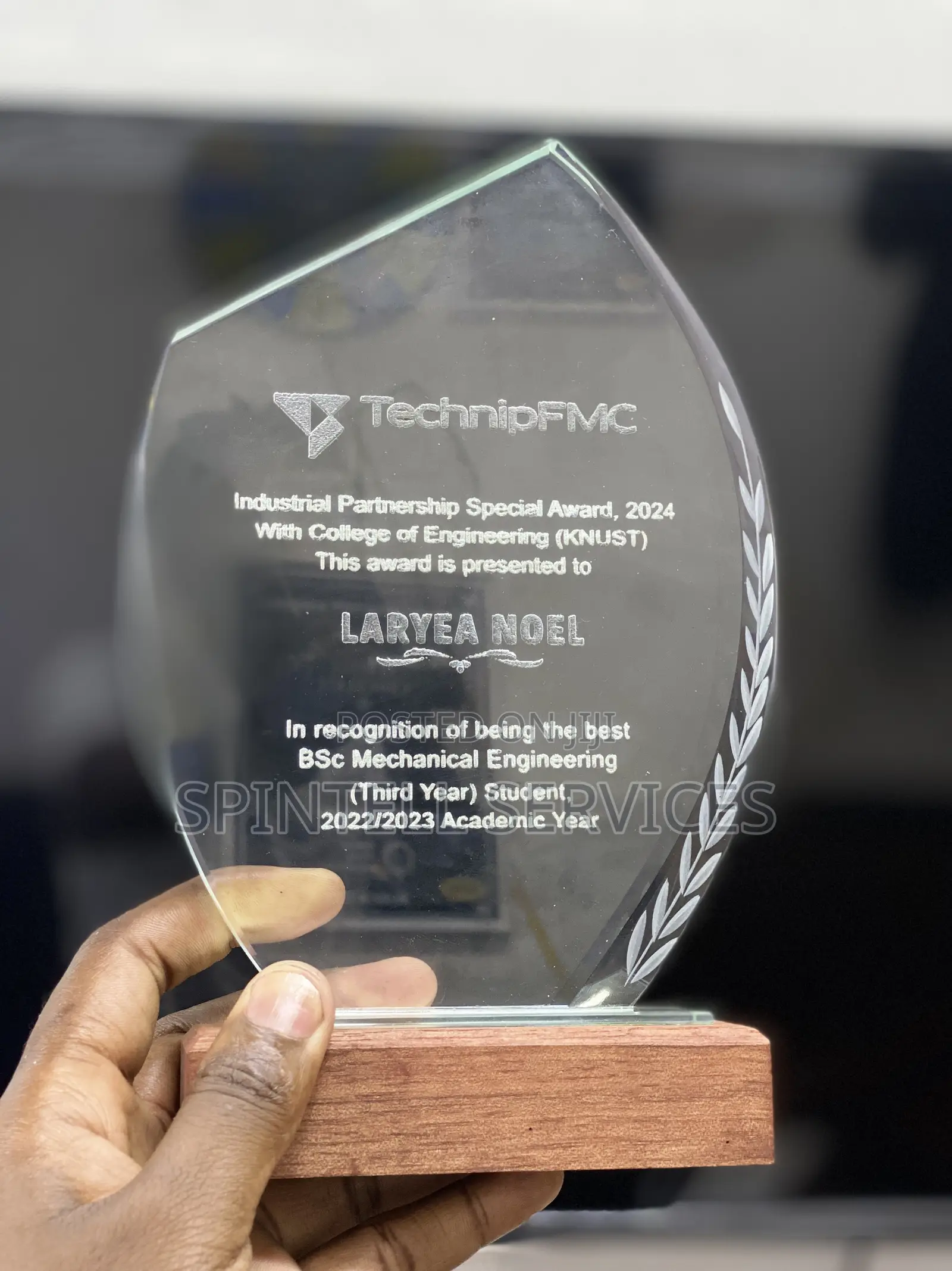 Award Crystal Plaque Citations