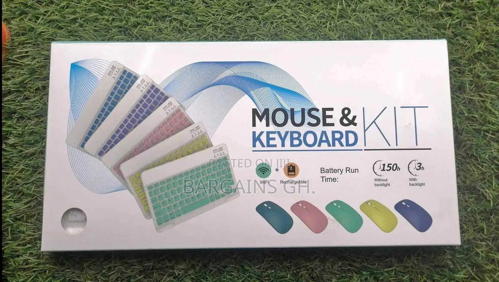 Rechargeable Wireless Bluetooth Keyboard and Mouse