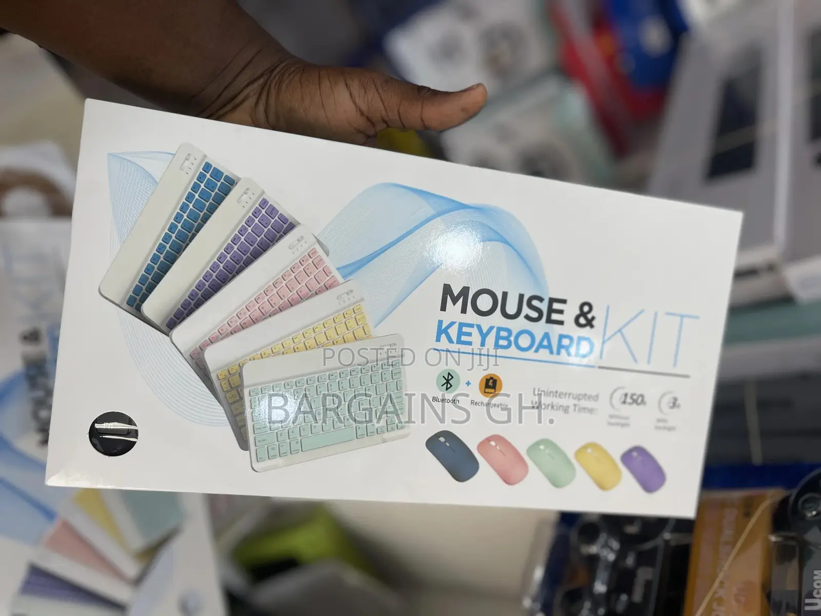 Rechargeable Wireless Bluetooth Keyboard and Mouse