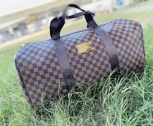 Branded Louis Vuitton Coffee Brown Duffle Traveling Bag