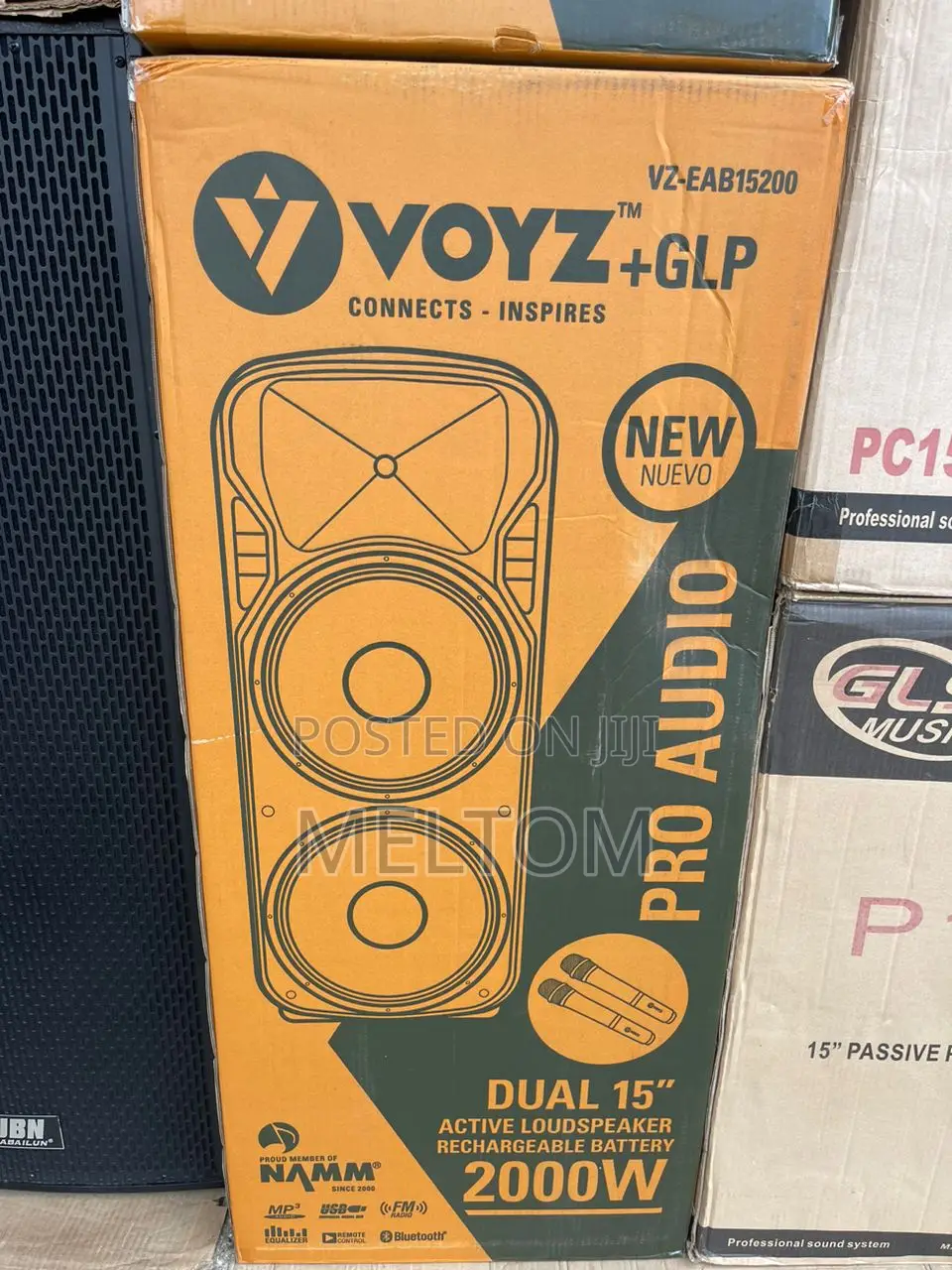 Voyz 15×2 2000W Full Range Rechargeable Speaker