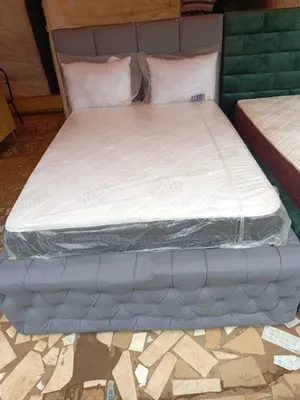 Handsome Double Bed With Mattress . Free Delivery
