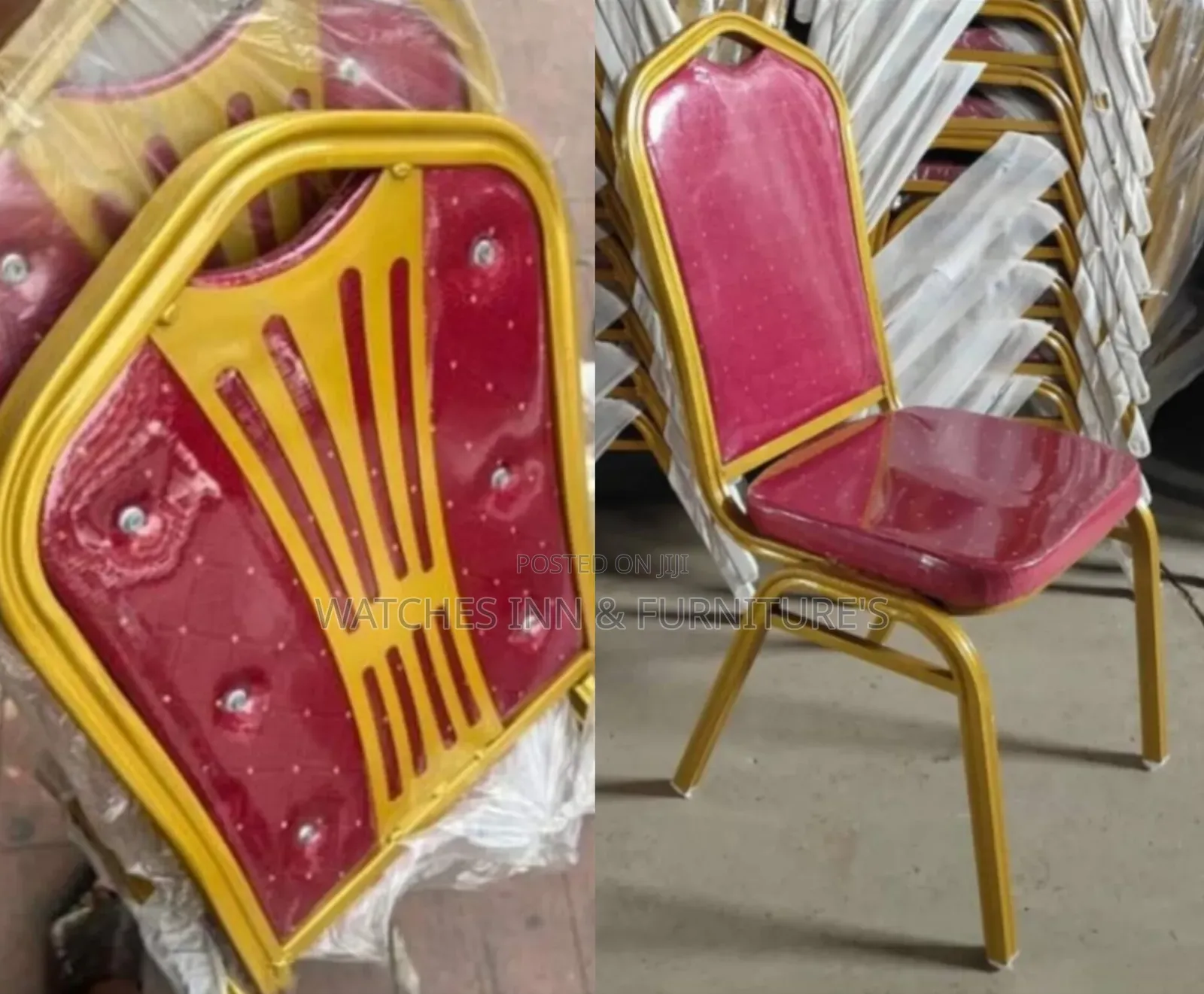 Conference, Church Auditorium Chairs With Back Metal Frame