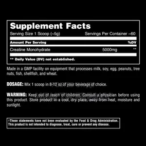 Creatine Animal Creatine Monohydrate Muscle Growth Endurance