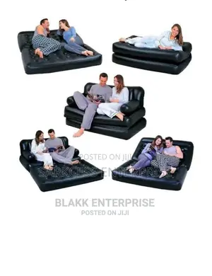 5 in 1 Airbed Chair Sofa Couch Black