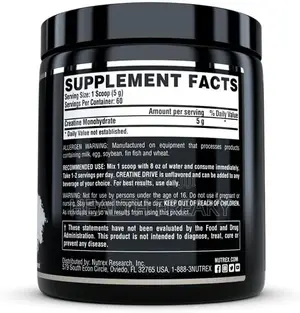 Creatine Nutrex Creatine Monohydrate Muscle Builder Energy