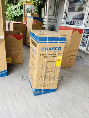 Sleek Nasco Nas2-13fl Top Freezer Electric Fridge(Gray).