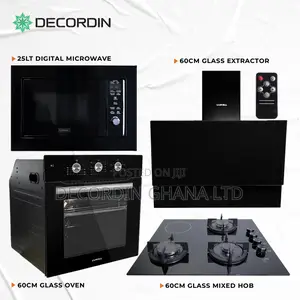 1 Electric 3 Gas 60cm Glass Set With 25l Microwave