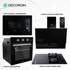 2 Electric 2 Gas 60cm Glass Set With 25l Digital Microwave