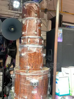 Olympic Brown Acoustic Drumset for Churches and Pubs