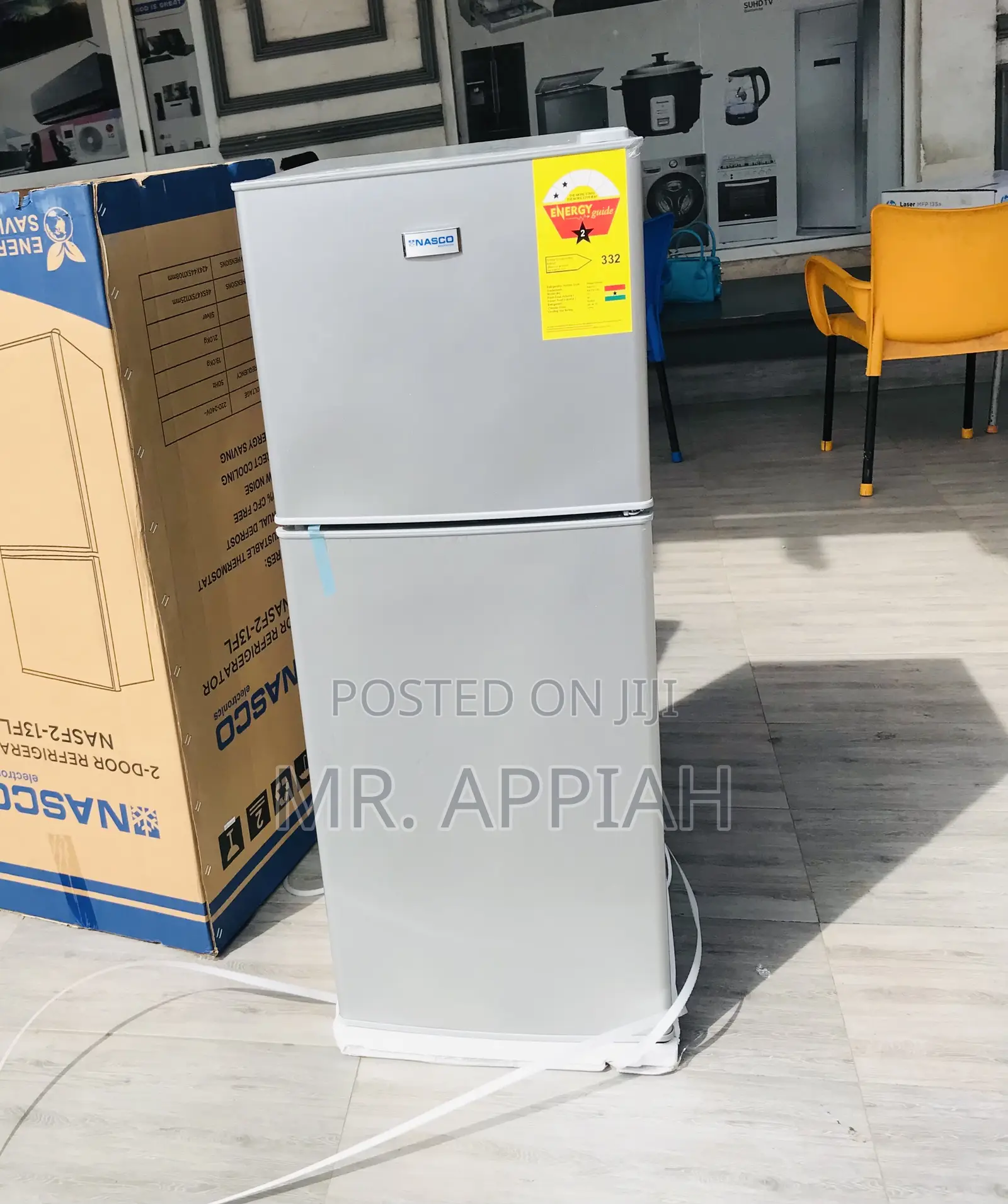 Affordable Nasco Top Freezer Electric Fridge(Nas2-13fl)Gray